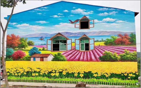 蒙山乡村墙体彩绘